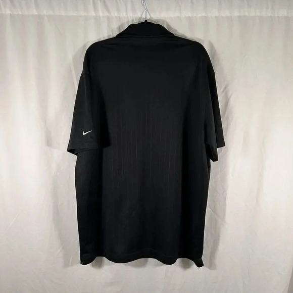 Nike Golf Cat Work Tools Polo Shirt Men's XXL Black Short Sleeve 1/4 Button - Picture 8 of 10